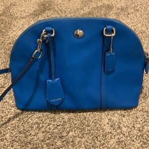 Coach Handbag with long Strap Cerulean